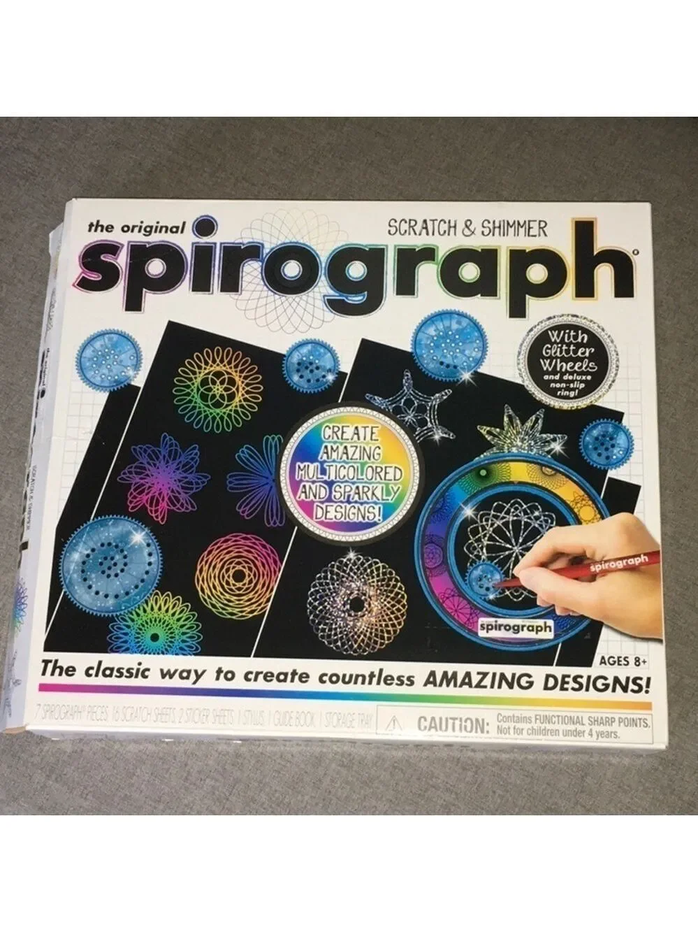 The original Spirograph game scratch & shimmer create amazing art